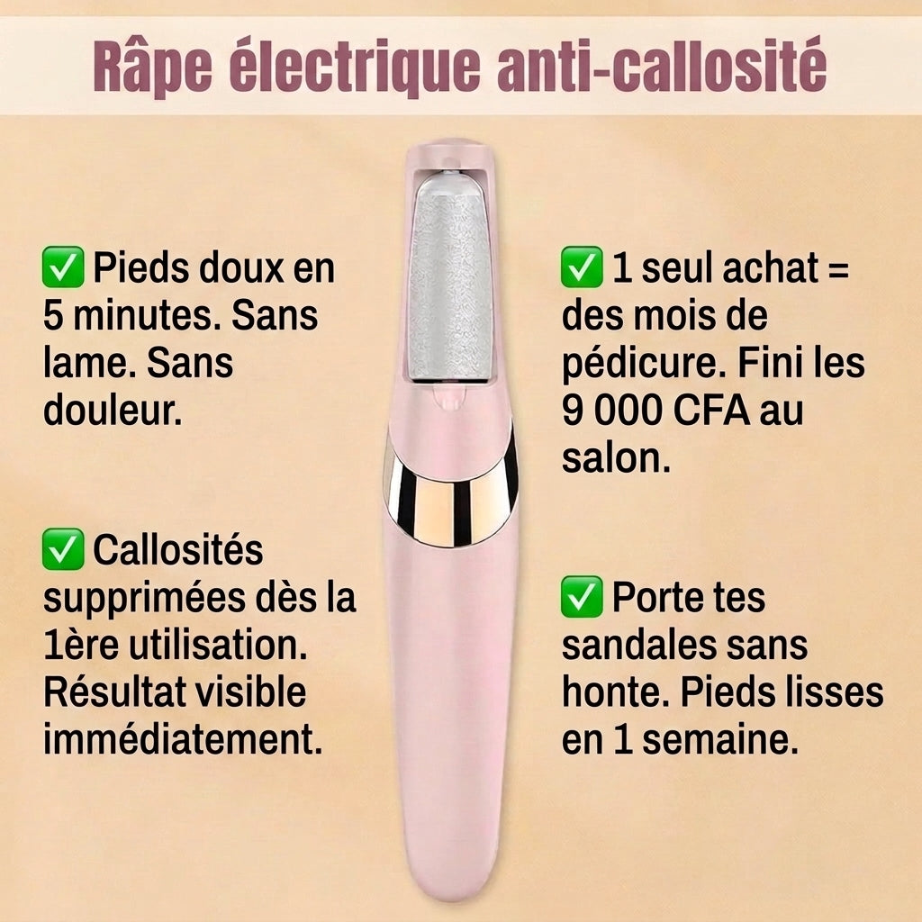 Râpe électrique anti-callosité