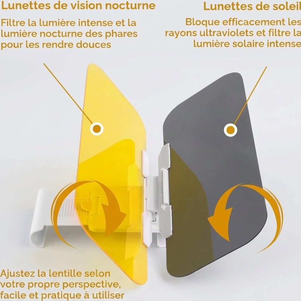 pare-soleil anti-éblouissement jour & nuit pour voiture,