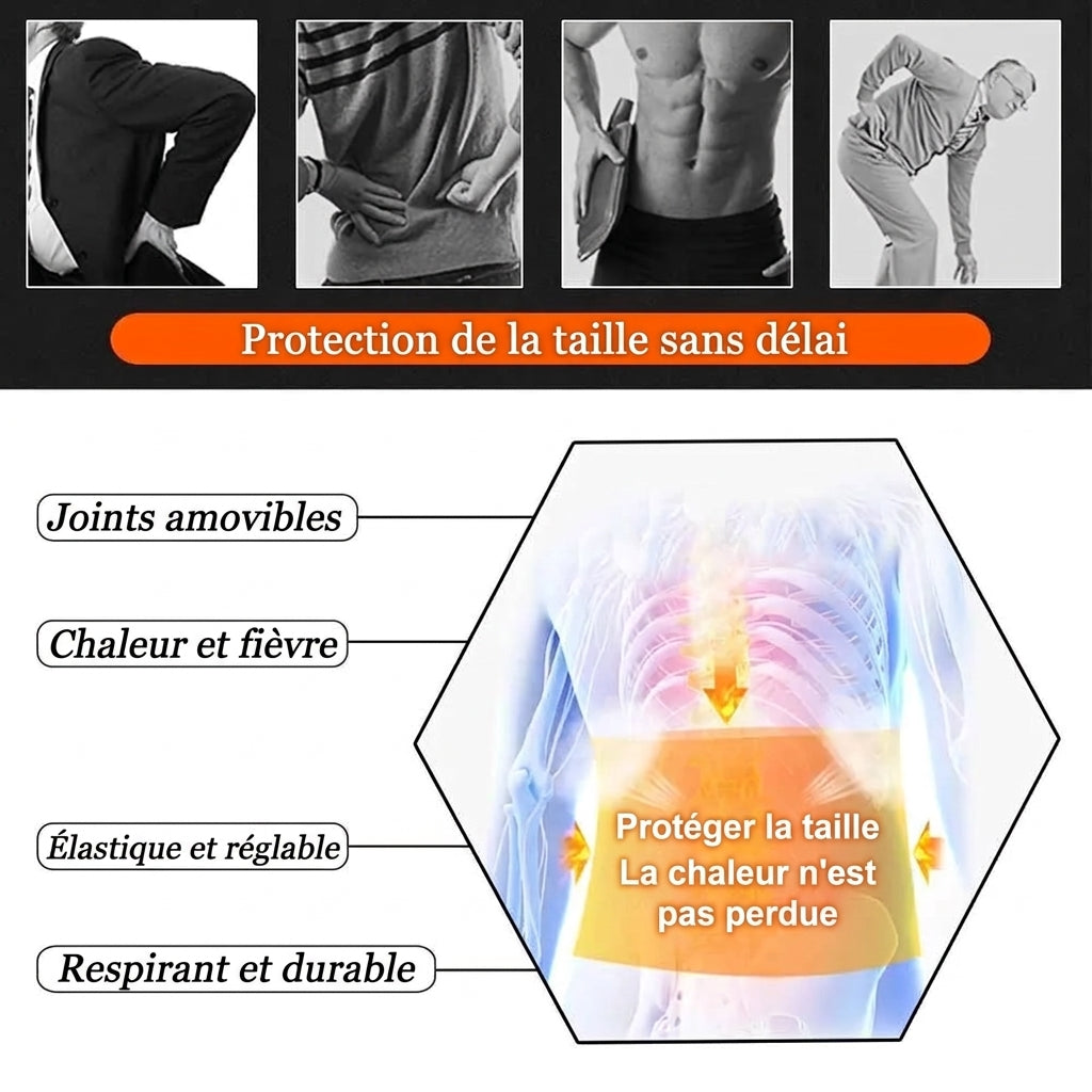 Ceinture lombaire autochauffante